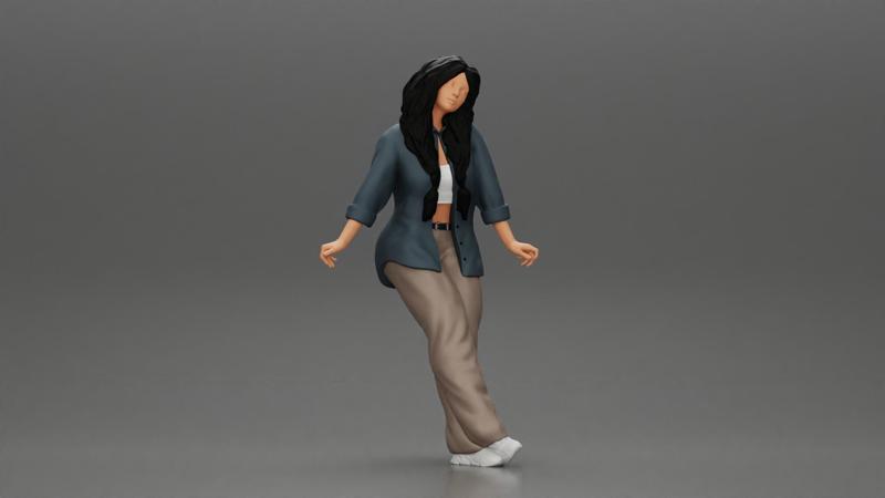 lowrider chola girl is leaning against the car, wearing a long open shirt with pigtails hair