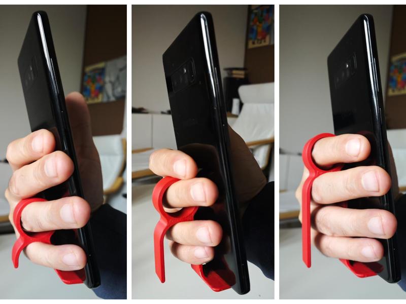 Hand smartphone holder