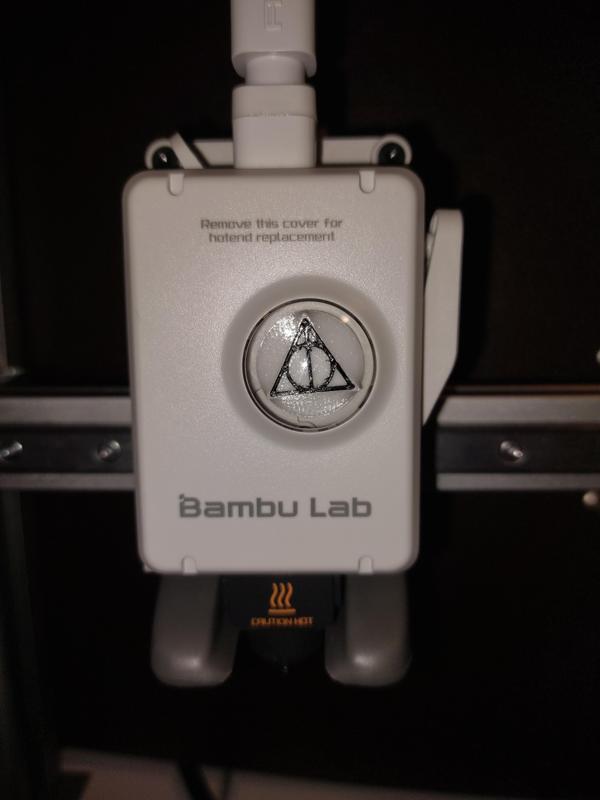 Bambu A1 Extruder wheel / gear Harry Potter Deathly Hallows