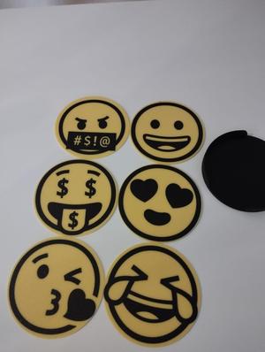 Untersetzer Coaster Emoji Bundle