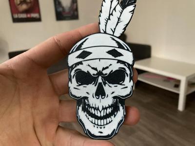 Skull with headband