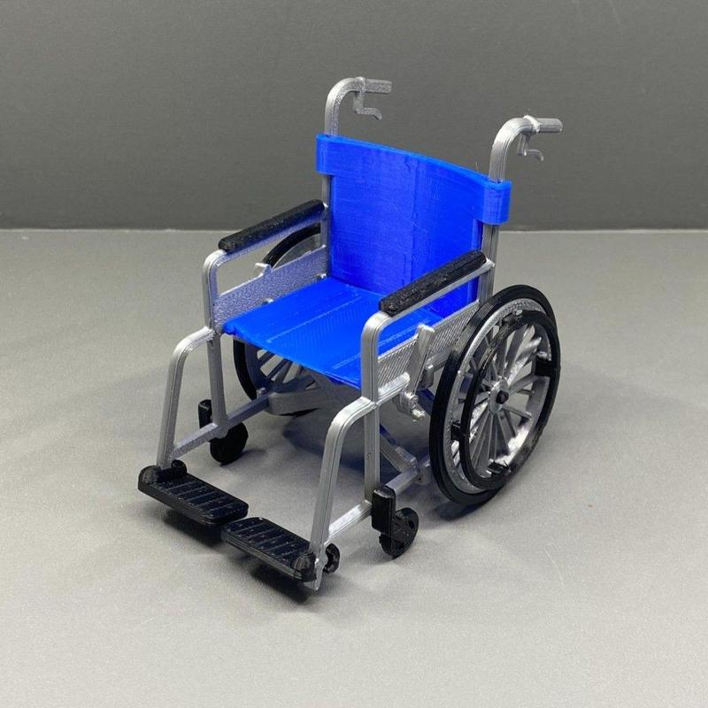 Wheelchair kit for 1/12 to 1/10 scale figures