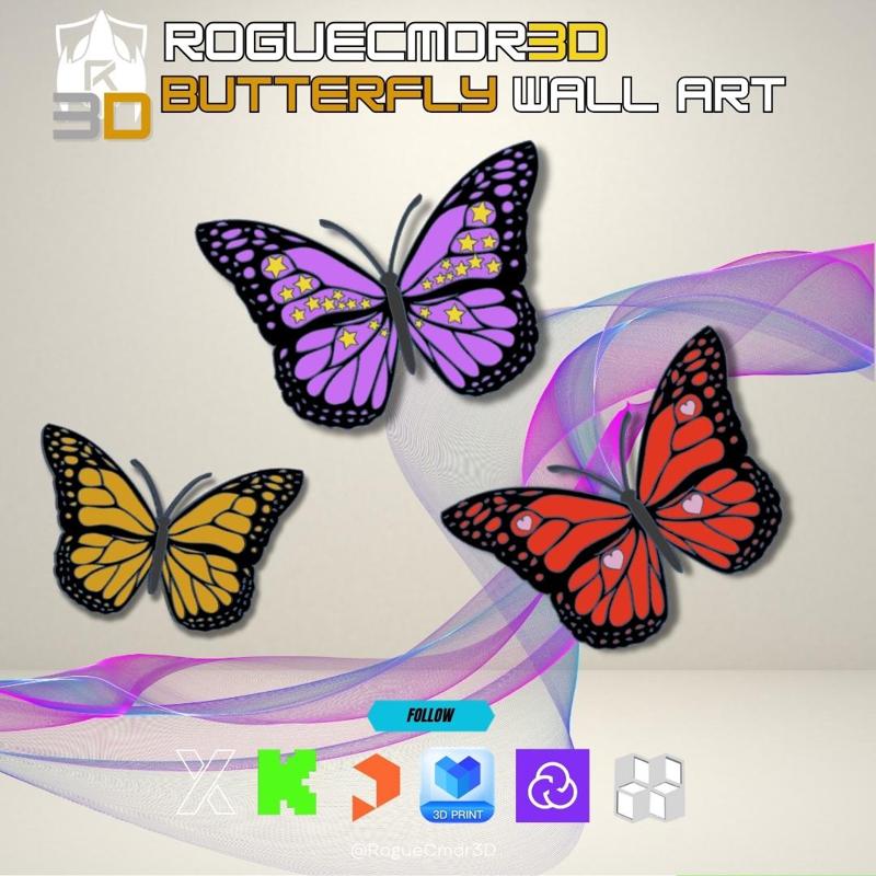 Monarch Medley Wall Art Set