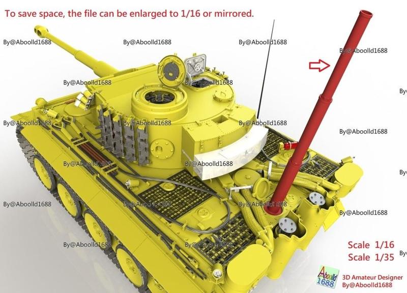 Tiger ausf. E : Snorkel.(STL-35-16)