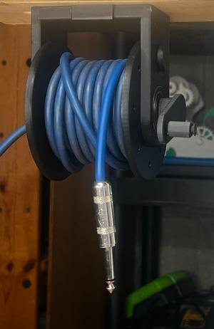 Mini Cable Reel - Mountable, Big Capacity, Locking