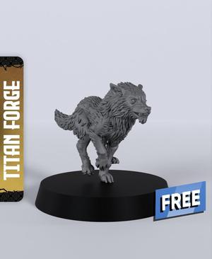 Wolf B - With Free Dragon  - 5e DnD Inspired for RPG and Wargamers