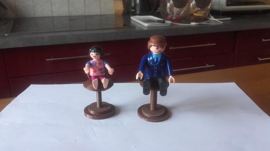 Stool and bar for playmobil