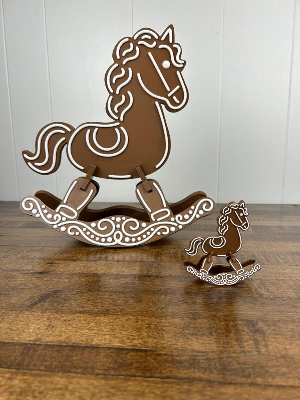 Gingerbread Rocking Horse V2
