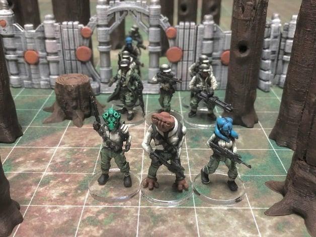 Alien Rebel Troopers (28mm/Heroic scale)