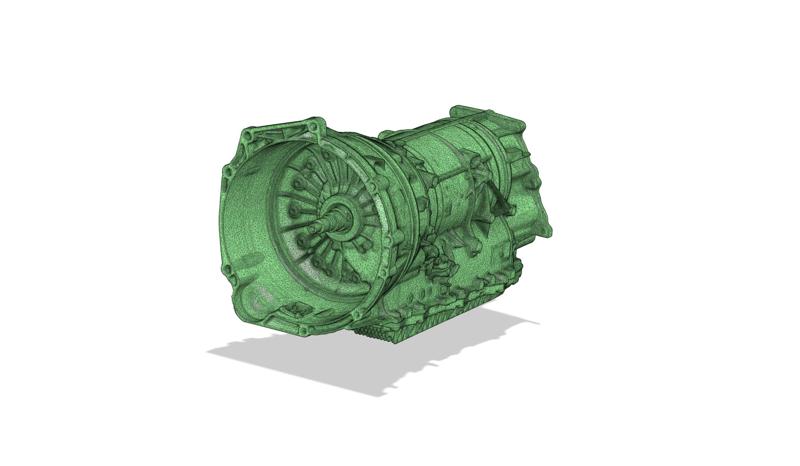 8HP70X Transmission 3d scan