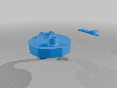 Mason jar handle lid and pour spout for 4 inch jar