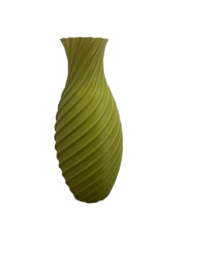 Spiral groove vase