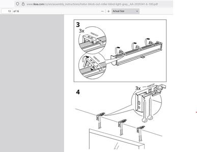 Parametric IKEA Tretur Roller Blinder Leveling
