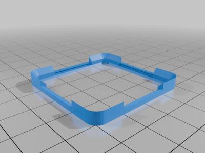 Gridfinity 4x4 baseplate with connector clip