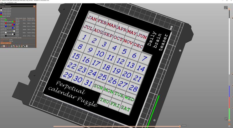 Perpetual Puzzle Daily Challenge Calendar