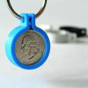 Quarter coin holder