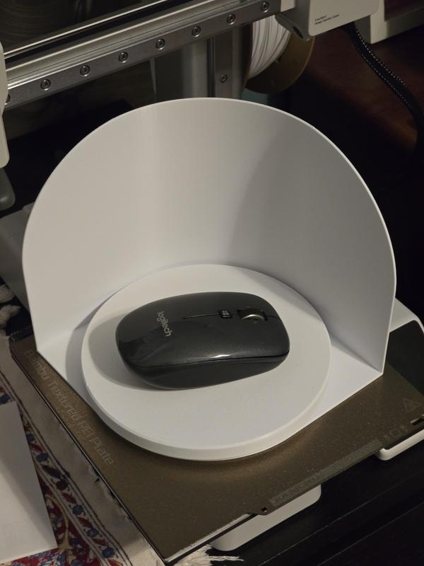 Mini Photobox + Turntable with 3D-printed bearings