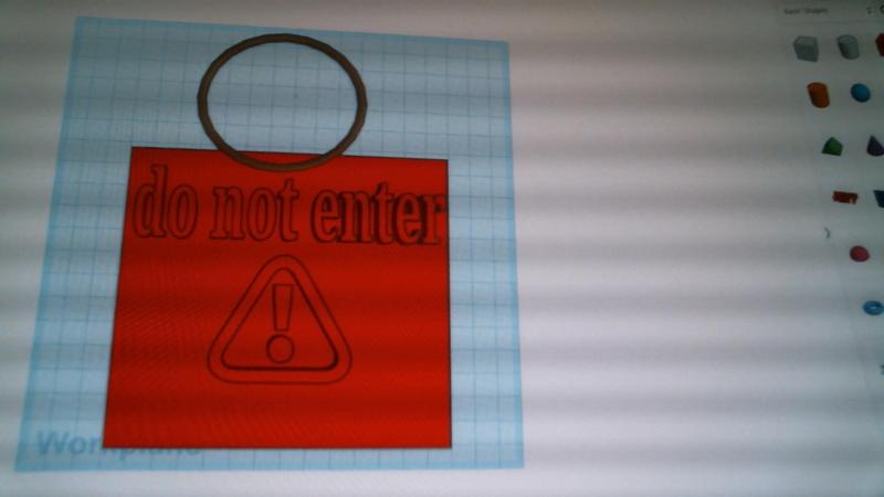 do not enter doorknob sign