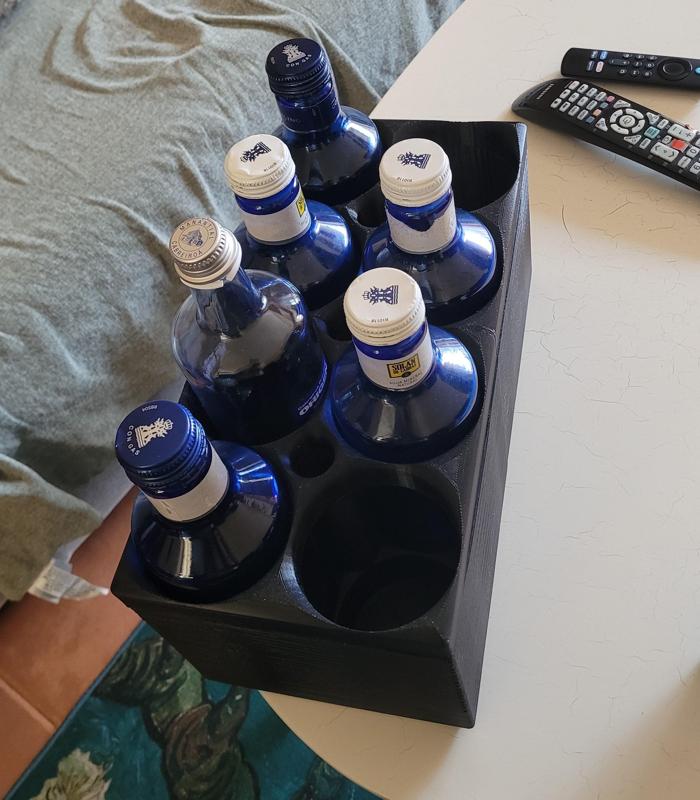 Glass bottle carrier