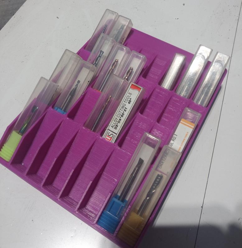 Gridfinity Endmill Holder (32 slots, 3x4)