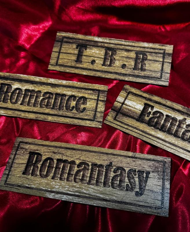 Bookshelf Wood-like Signs