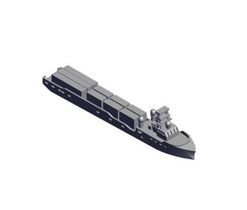1/700 Scale USV Ranger Ghost Ship.stl