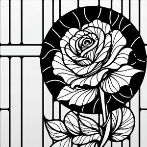 Wall art - The rose in its greenhouse