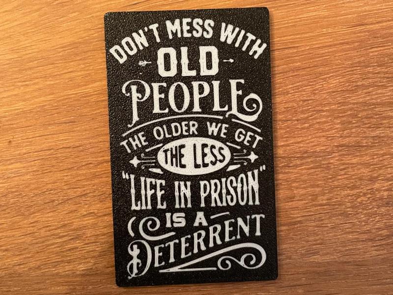 Funny Old People Fridge Magnet / Kitchen Decor