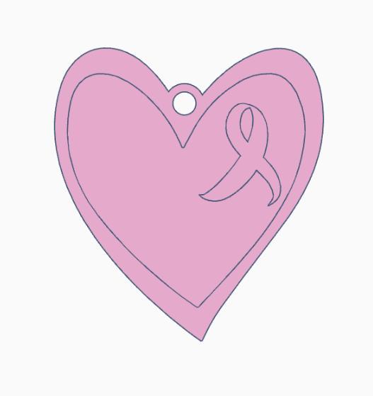 Heart Awareness Ribbon.stl