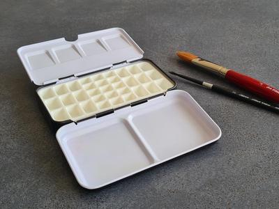 Watercolor Palette Inlet for Metal Palettes w Lid