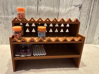 Spice Shelf for Miniature Kitchen Displays