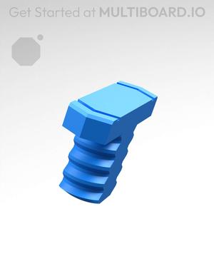 13 mm Small Thread, Flat Head, T-Bolt