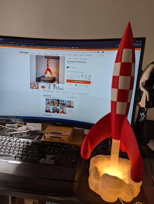 Moon Rocket / Fusée lunaire - Led Lamp Kit 001