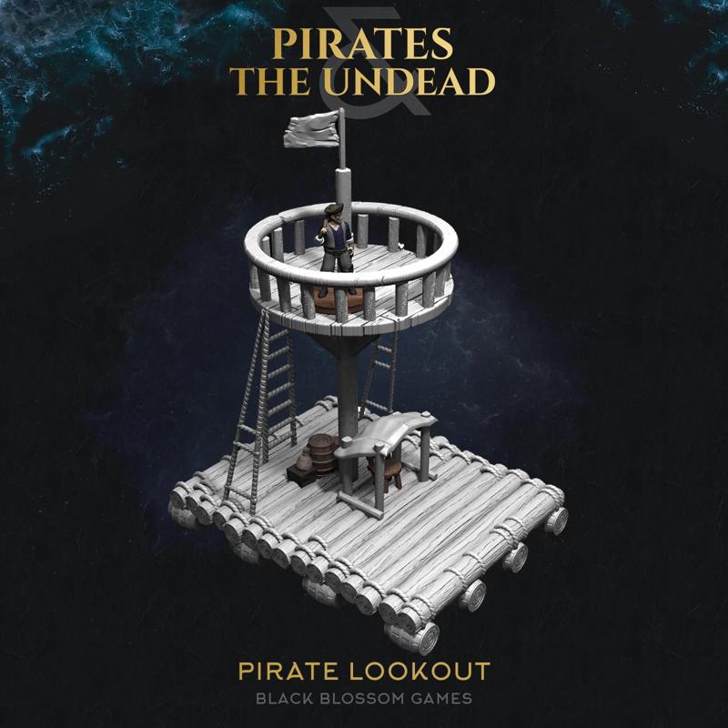 Pirate Lookout Raft Boat :: UMC 02 Pirates vs the Undead :: Black Blossom Games