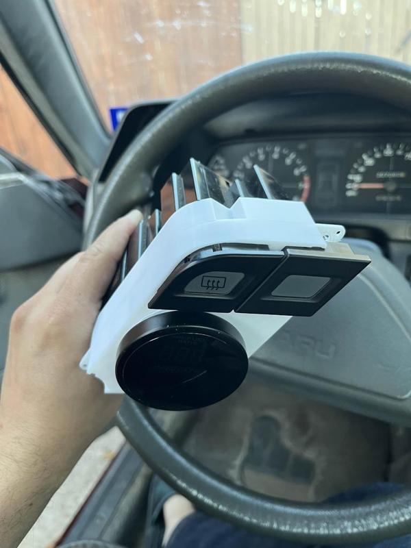 Subaru GL Defroster Button Panel 52mm Gauge Pod