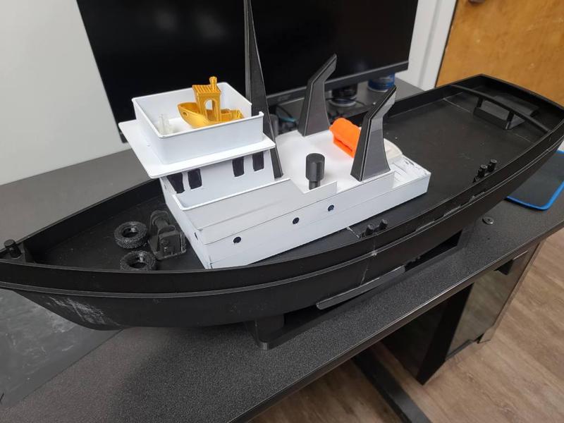 Printable RC Tug Boat and Cradle Samson (REMIX)
