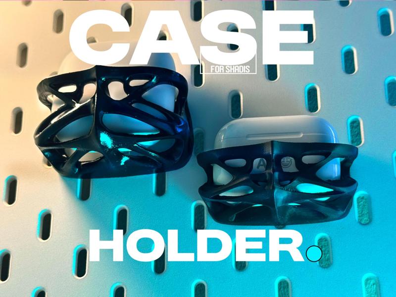 Case holder (for IKEA Skadis Pegboard)