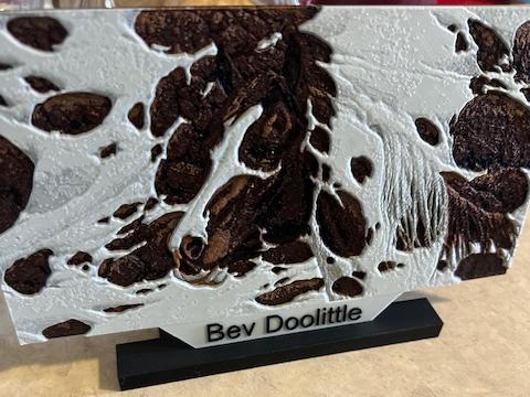 Bev Doolittle horse with stand