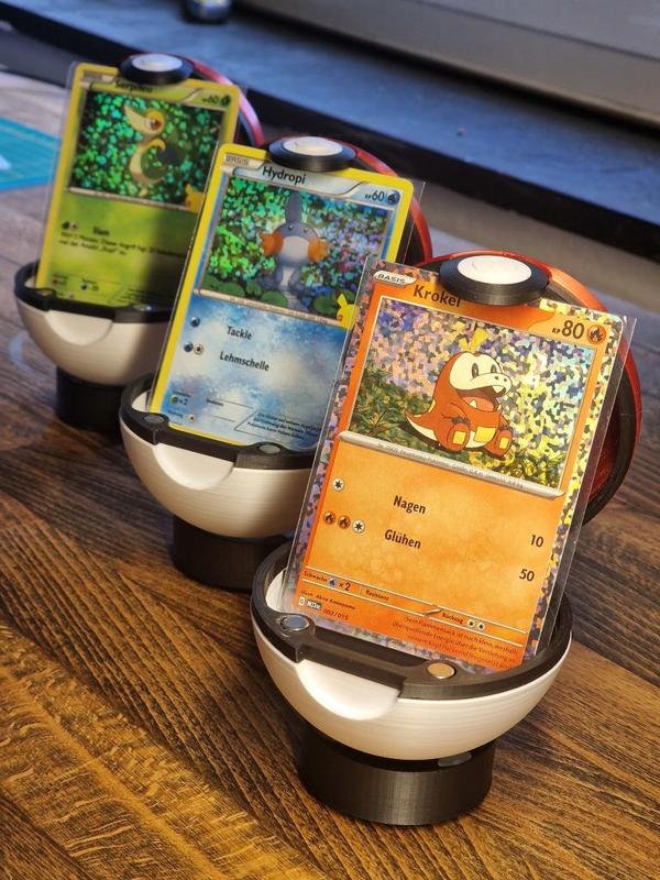 Pokeball Pokemon Card Display Stand