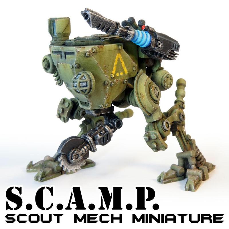 SCAMP - Scout Mech Wargame Miniature