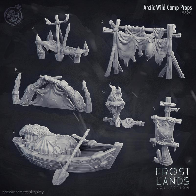 Arctic Wild Camp Props (Pre-Supported)