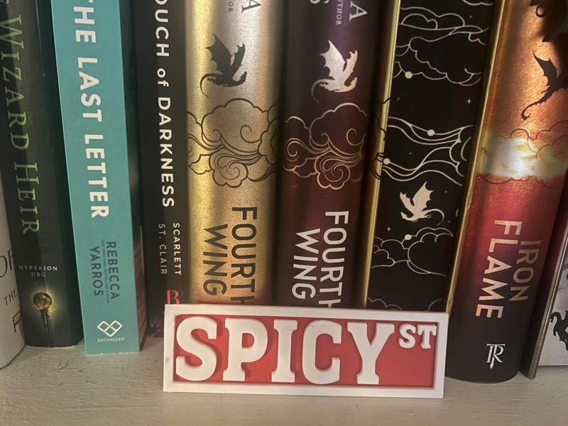 Bookshelf Sign – Spicy St – Street Sign