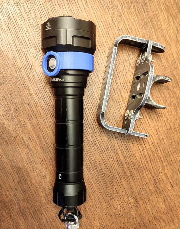 Safety ring for Wurkkos DL70 scuba diving lamp 