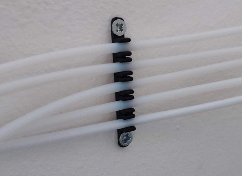 Parametric PTFE tube wall clip