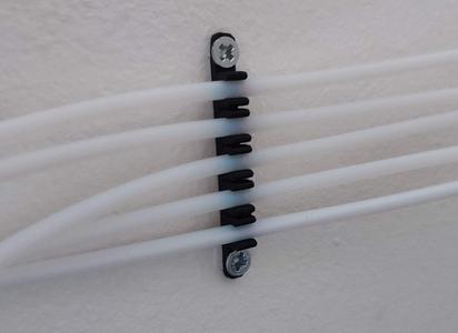 Parametric PTFE tube wall clip