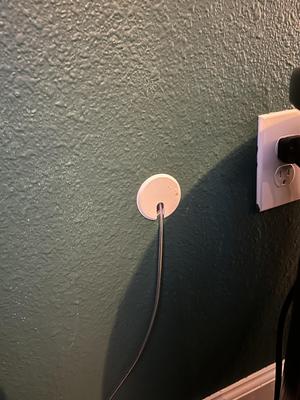 Wall Plug with Wire Passthrough (44mm | 1 3/8 in)