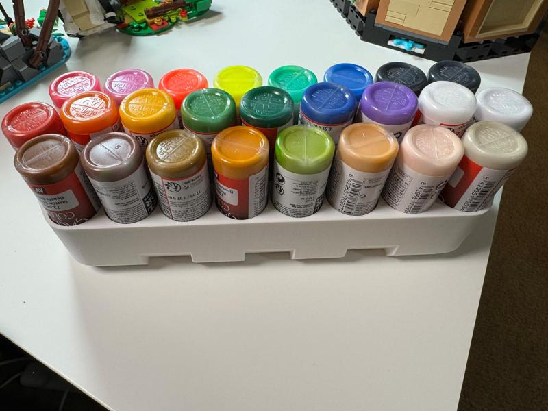 Paint Caddy - Rack 25 bottles - 17ml / 0.57oz