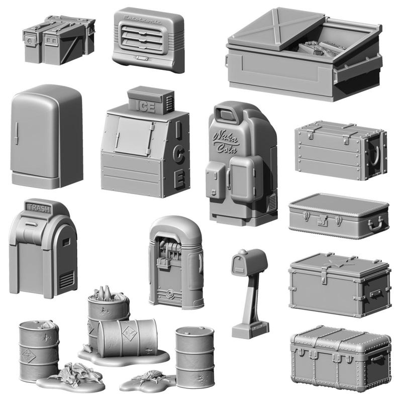 Fallout: Wasteland Warfare - Print at Home - Streets of Boston STL