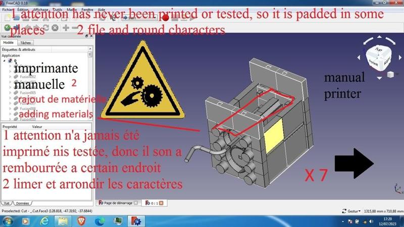 imprimante manuelle pour a4 405302 manual printer to a4 rajout 578203 addition