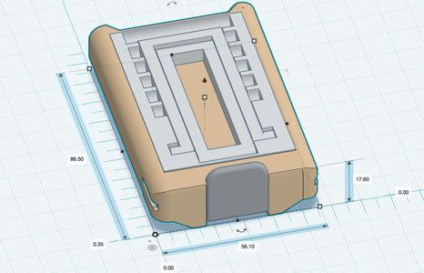 Battery case stand for Kenwood TH-D74 and TH-D75